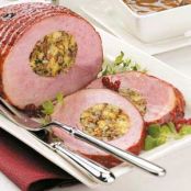 Stuffed Ham with Raisin Sauce Recipe