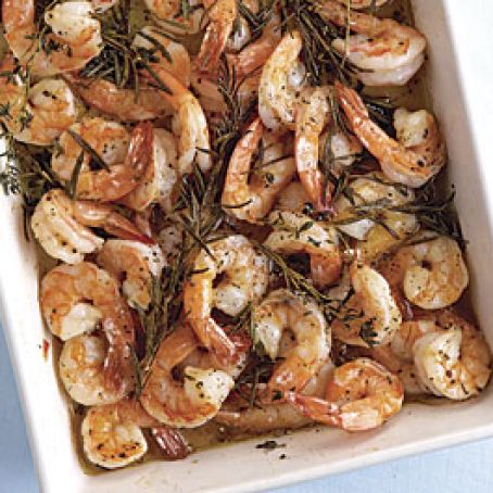 Roasted Shrimp with Rosemary and Thyme