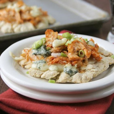 Mini Buffalo Chicken Bisquick Pizzas