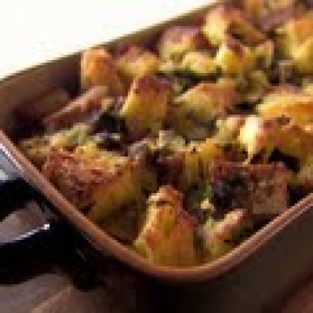 Spinach and Pancetta Strata