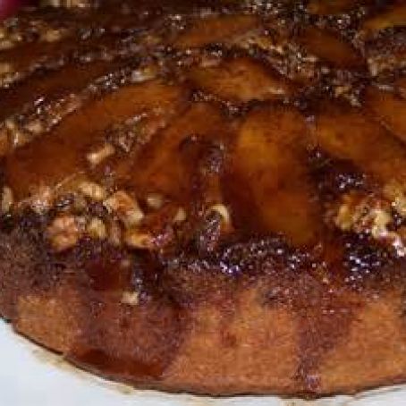 Apple-Walnut Upside-Down Cake