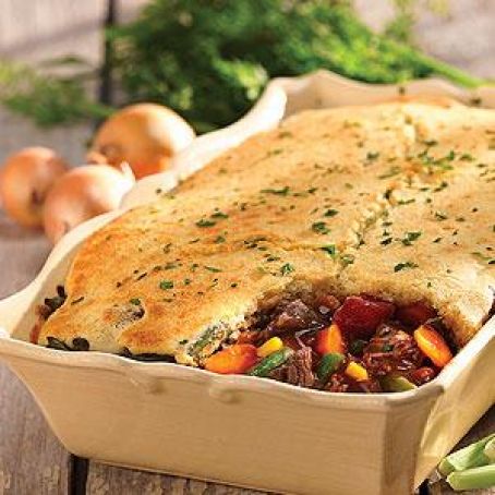 Beef Stew with Cornbread Topper