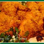 Living the Gourmet Oven Fried Chicken