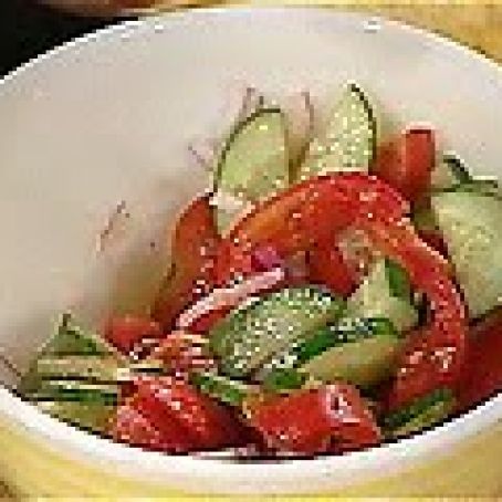 Tomato, Onion, and Cucumber Salad