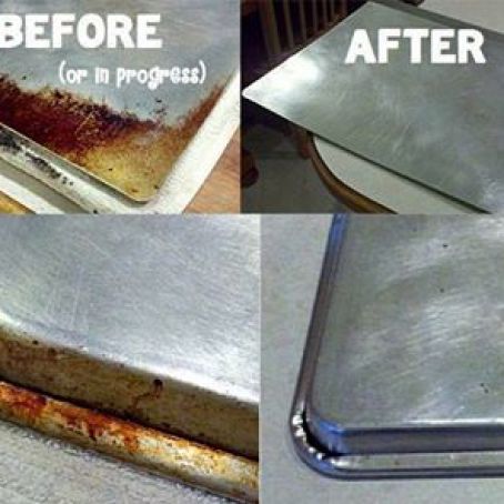 How to clean your cookie sheets--Kitchen Miracle Cleaner!