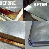 How to clean your cookie sheets--Kitchen Miracle Cleaner!