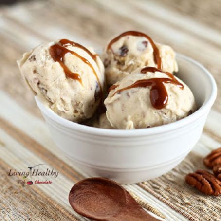 Paleo Butter Pecan Caramel Ice Cream