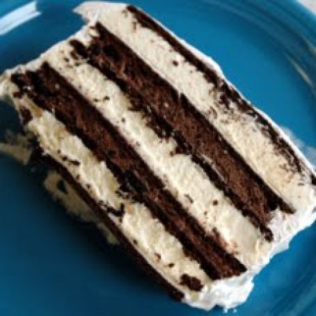 OREO AND FUDGE ICE CREAM CAKE