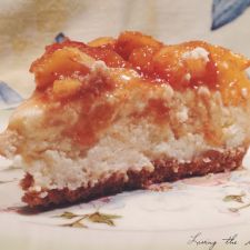 Cheesecake with Fresh Peach Topping