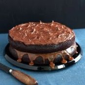 CONTEST WINNER: Salted Caramel Chocolate Layer Cake