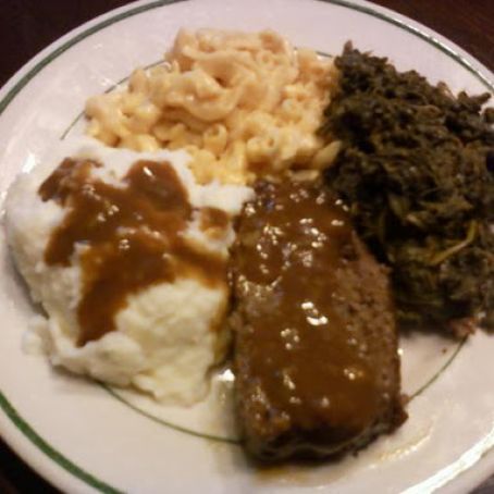 Onion and Brown Gravy Meatloaf