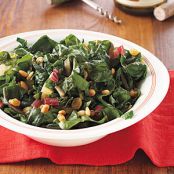 Swiss Chard with Pine Nuts and Raisins