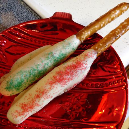 Decorated Pretzel Rods