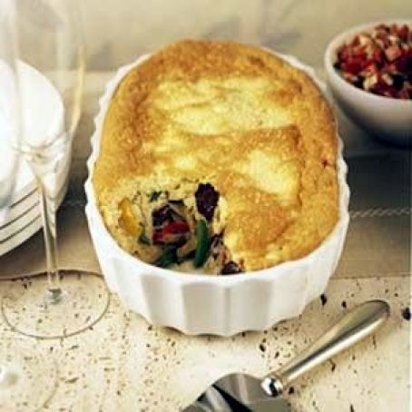 Oven-Baked Omelette with Sausage and Peppers