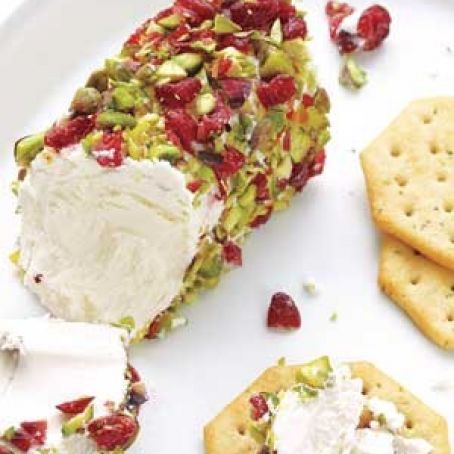 Goat Cheese with Cranberries and Pistachios