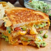 Bacon Guacamole Grilled Cheese Sandwich