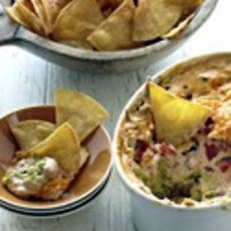 Cheesy, Oozy Guacamole Bean Dip