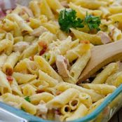 Chicken Carbonara Pasta Bake