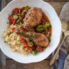 Slow-Cooker Chicken and Okra