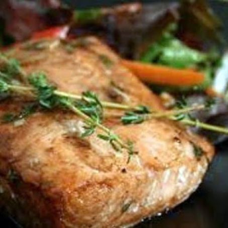 Blushing Baked Salmon
