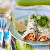 Shrimp Enchiladas with Roasted Poblano Sauce | Annie's Eats