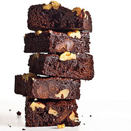 Classic Fudge-Walnut Brownies