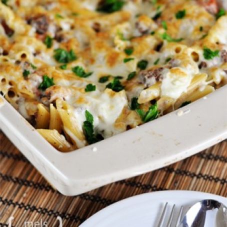 Delicious Greek Pastitsio {Casserole-Style}
