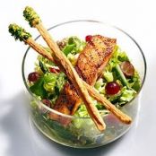 Salmon Salad with Cheesy Breadsticks