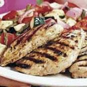 Grilled Chicken with Savory Summer Vegetables