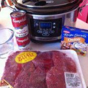 Crockpot Cube Steak and Gravy