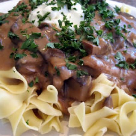 Portobello Mushroom Stroganoff