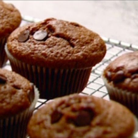 Chocolate Chocolate-Chip Muffins