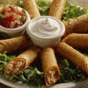 Southwest Egg Rolls w/ Avocado Dipping Sauce