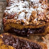 Chocolate Molten Pumpkin Streusel Bread