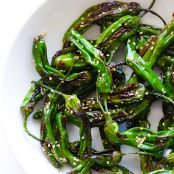 Easy Sesame Shishito Peppers