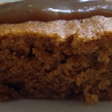 Pumpkin Cake with Caramel Cider Glaze