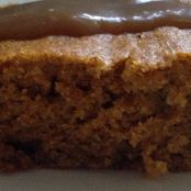 Pumpkin Cake with Caramel Cider Glaze