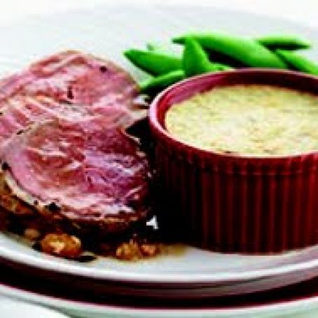 Lamb Loins with Fennel Custard