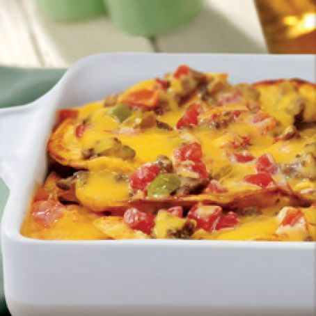 BEEF ENCHILADA BAKE