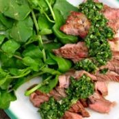 Sirloin Steak with Green Sauce