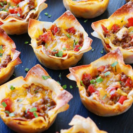 Crunchy Taco Cups