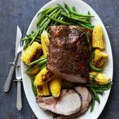 Spiced Pork Rib Roast with Seasonal Vegetables