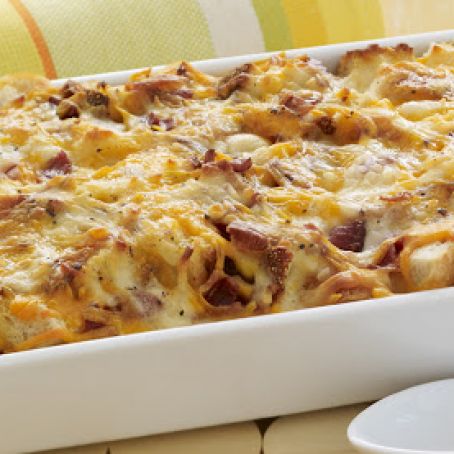 Cheesy Bacon & Egg Brunch Casserole