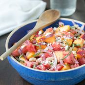 Peach, Tomato and Basil Summer Salad