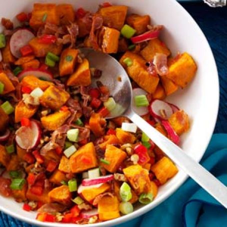 Roasted Sweet Potato & Prosciutto Salad Recipe