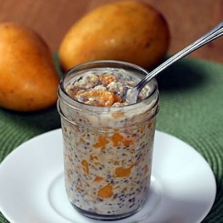 Mango Almond Refrigerator Oatmeal