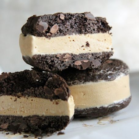 Chocolate Coffee Ice Cream Sandwiches