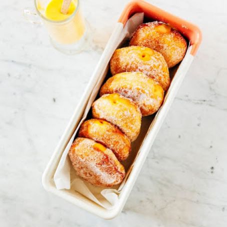 Passionfruit Curd Donuts