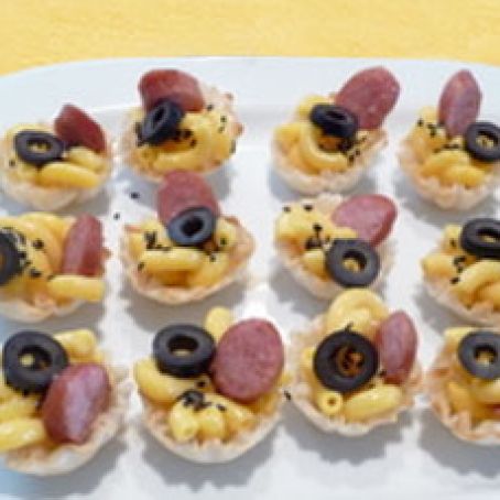 Kielbasa Mac & Cheese Phyllo Cups