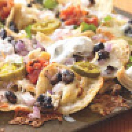 Nachos w/ Chicken and Black Beans